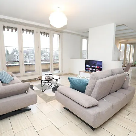 Penthouse With Jacuzzi, Sauna And Rooftop Appartamento Zurigo